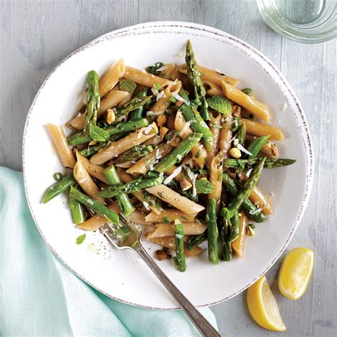 penne-with-asparagus-pistachios-and-mint image
