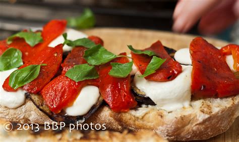 grilled-eggplant-red-pepper-and-fresh image