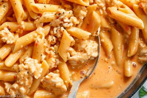 creamy-chicken-pasta-recipe-eatwell101 image