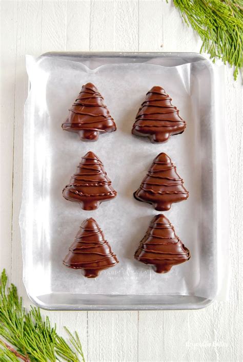 chocolate-covered-peanut-butter-christmas-trees image