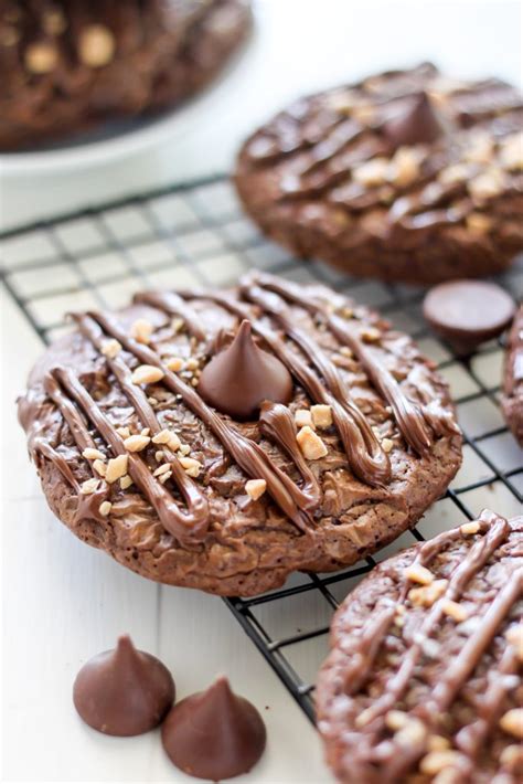 double-chocolate-kiss-cookies-baker-by-nature image