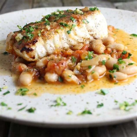 pan-seared-halibut-with-white-beans-and-gremolata image