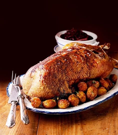 whole-roast-goose-stuffed-with-apples-and-prunes image