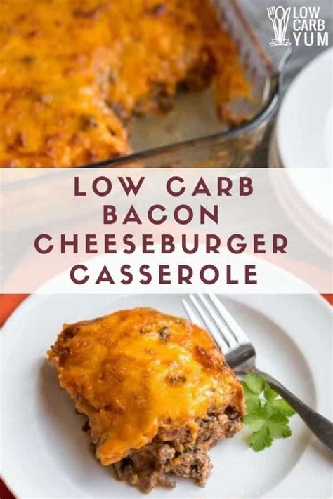 keto-cheeseburger-casserole-with-bacon-low-carb-yum image