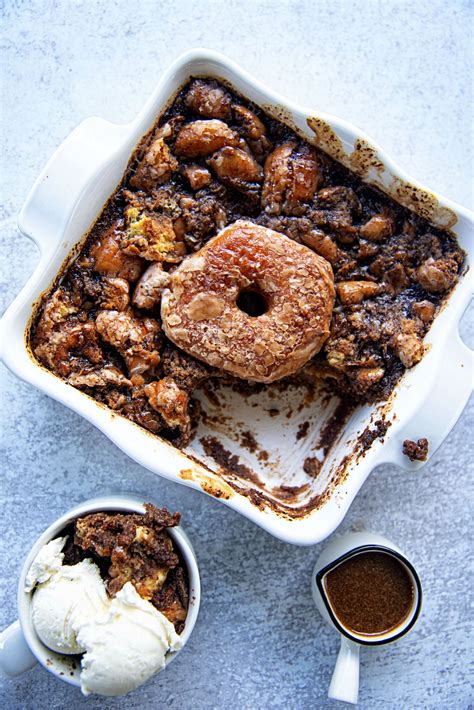 coffee-and-donuts-bread-pudding-sweet-recipeas image