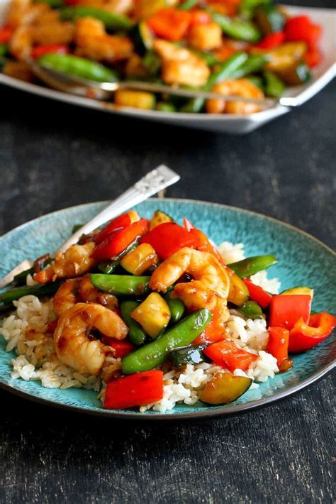 shrimp-and-vegetable-stir-fry image