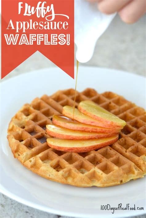 fluffy-applesauce-waffle-recipe-100-days-of-real-food image