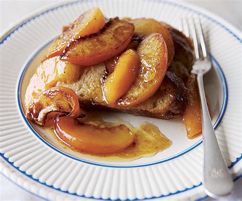 peach-french-toast-bake-recipe-finecooking image