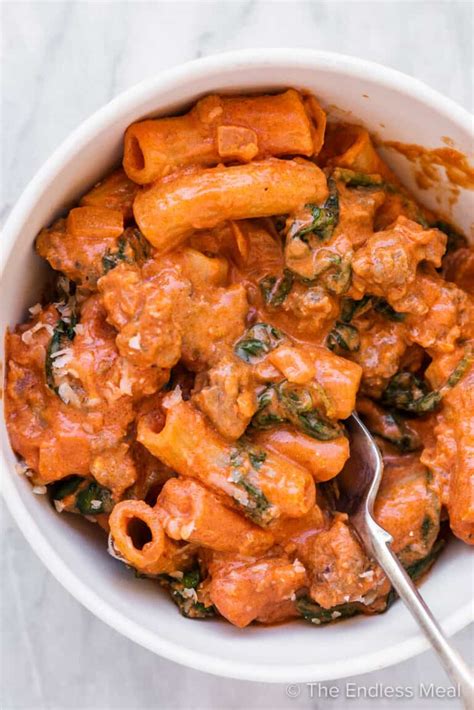 italian-sausage-pasta-easy-to-make-the-endless-meal image