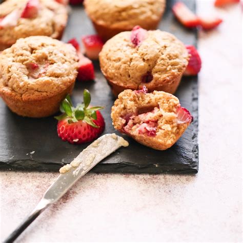 28-minute-strawberry-yogurt-muffins-healthy-easy image