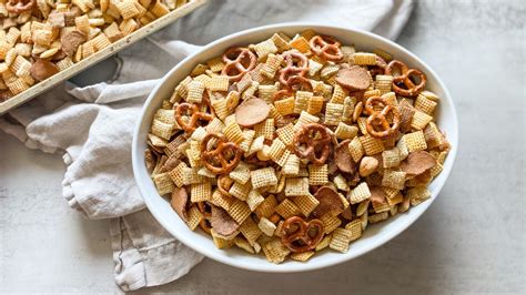 traditional-chex-party-mix-recipe-mashed image