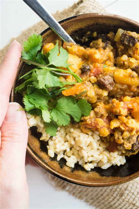 moroccan-beef-stew-with-lentils-instant-pot image