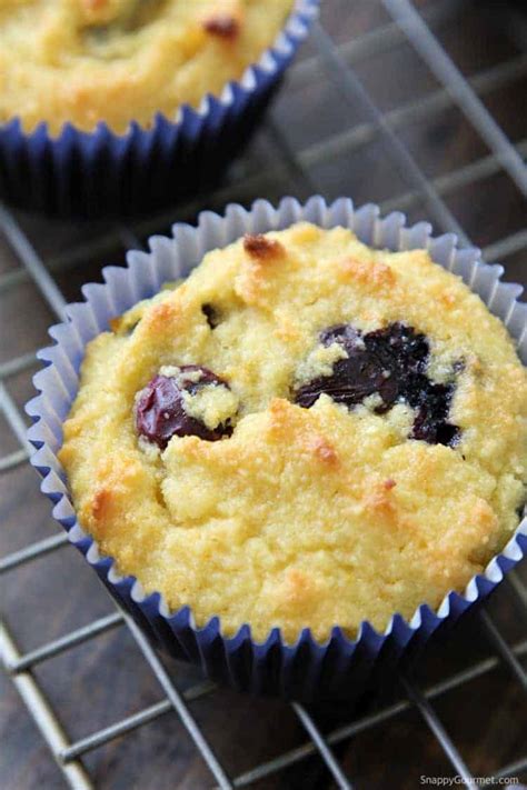 almond-flour-blueberry-muffins-snappy image