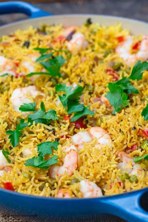 one-pan-shrimp-and-rice-recipe-the-mediterranean-dish image