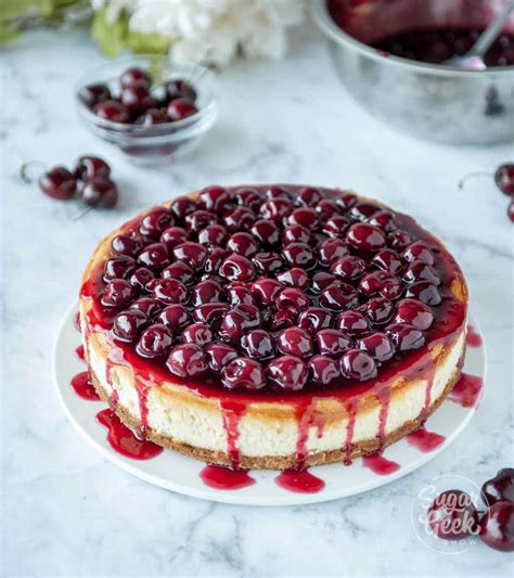the-best-cherry-cheesecake-recipe-sugar-geek-show image