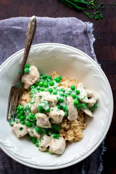 creamy-chicken-and-peas-healthy-seasonal image