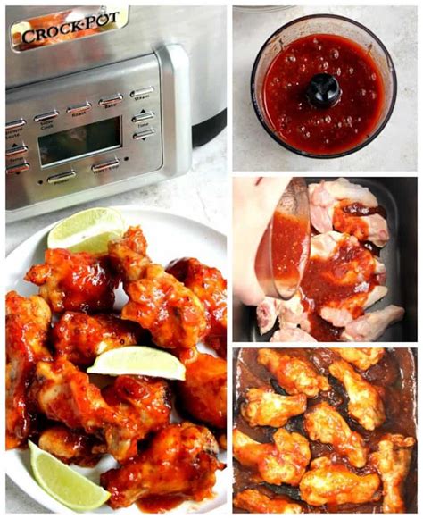 sweet-and-spicy-crock-pot-chicken-wings image