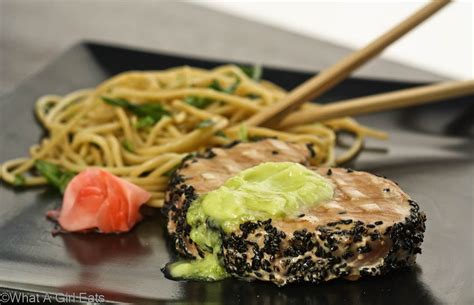seared-ahi-tuna-with-wasabi-butter-what-a-girl-eats image