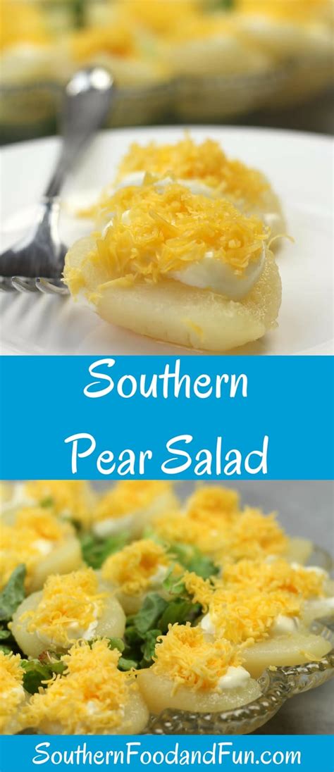 pear-salad-with-cheese-an-old-fashioned-southern image