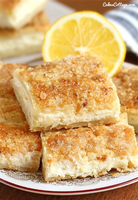 easy-lemon-cream-cheese-bars-cakescottage image