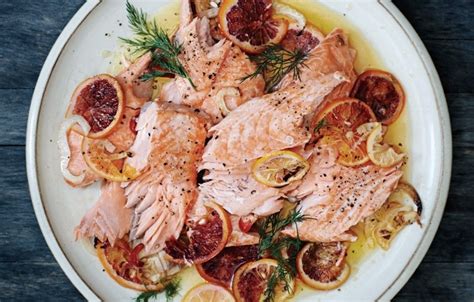 slow-roasted-salmon-with-fennel-citrus-and-chiles image