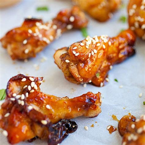 honey-soy-chicken-wings-best-sticky-recipe-rasa image