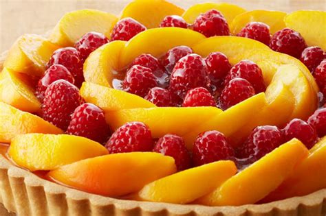 peach-raspberry-custard-tart-food-network-canada image