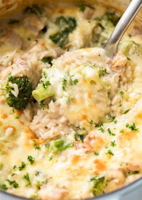 one-pot-chicken-broccoli-rice-casserole-recipetin-eats image