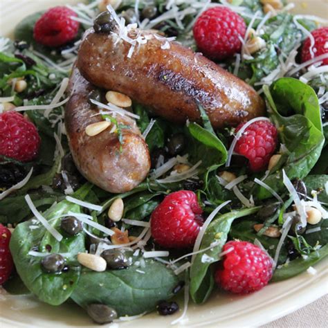 sizzling-summer-premio-sausage-and-raspberry-salad image
