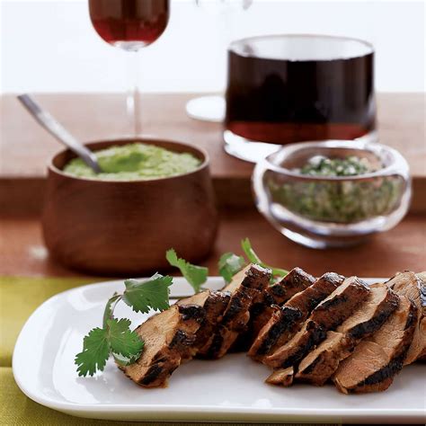 guava-glazed-pork-tenderloin-with-cilantro-jalapeo-salsa image