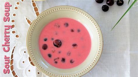 hungarian-sour-cherry-soup-meggyleves-youtube image