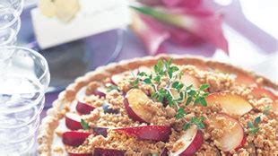 plum-tart-with-goat-cheese-and-walnut-thyme-streusel image