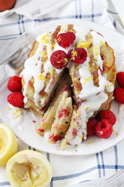 lemon-raspberry-pancakes-with-maple-cream-cheese image