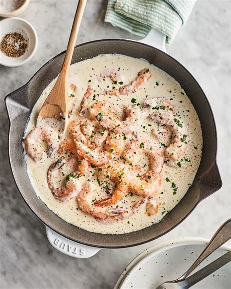 5-ingredient-creamy-garlic-shrimp-recipe-kitchn image