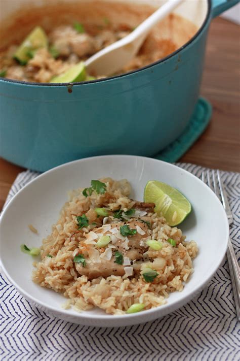 one-pot-coconut-chicken-and-rice-easy-chicken-dinner image
