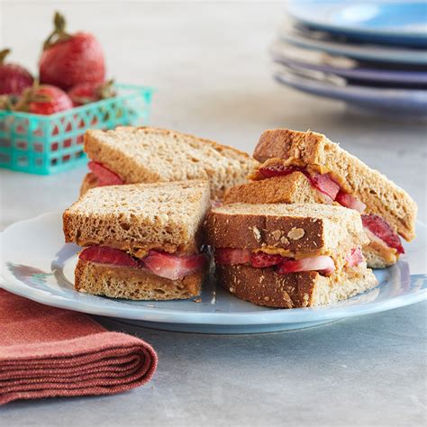 strawberry-almond-butter-sandwich-recipe-eatingwell image