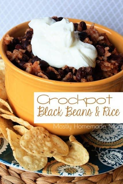 crockpot-black-beans-rice-mostly-homemade-mom image