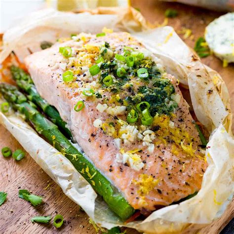 salmon-en-papillote-in-paper-with-vegetables image