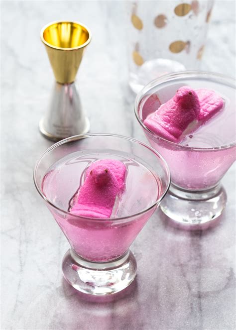 peeptini-easter-cocktail-with-marshmallow-vodka image