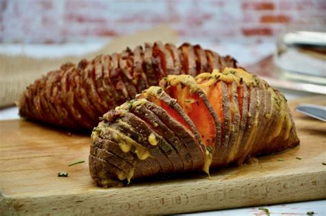 hasselback-sweet-potatoes-with-bacon-healthyummy image