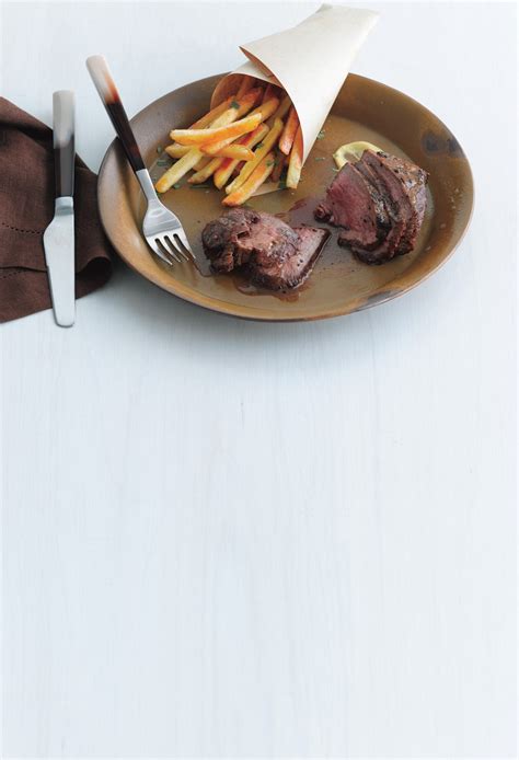 tri-tip-steak-frites-with-red-wine-sauce-recipe-epicurious image