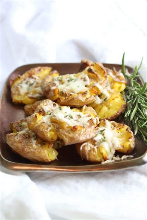 easy-parmesan-truffle-smashed-potatoes image