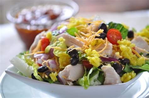 chicken-taco-rice-salad-with-salsa-vinaigrette image