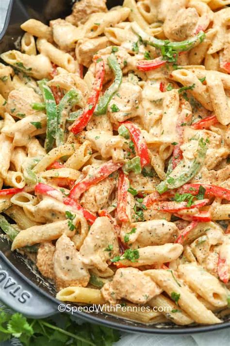 creamy-chicken-fajita-pasta-one-pot-meal-spend-with image