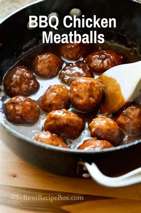 bbq-chicken-meatballs-recipe-in-smoky-bbq-sauce-best image