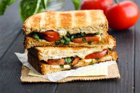 toasted-caprese-sandwich-recipe-food-fanatic image