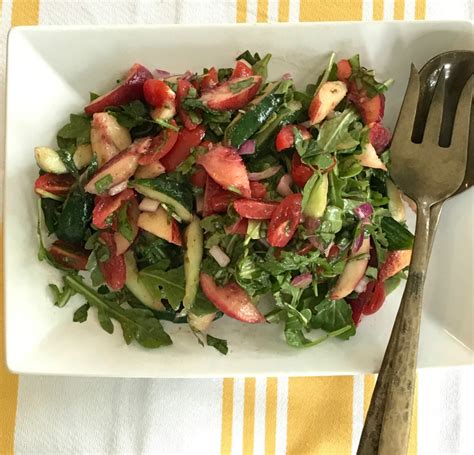 nectarine-salad-recipe-debra-klein-easy-plant-based image