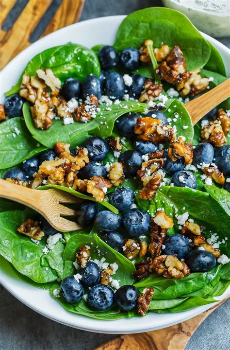 blueberry-spinach-salad-with-lemon-poppyseed-dressing image
