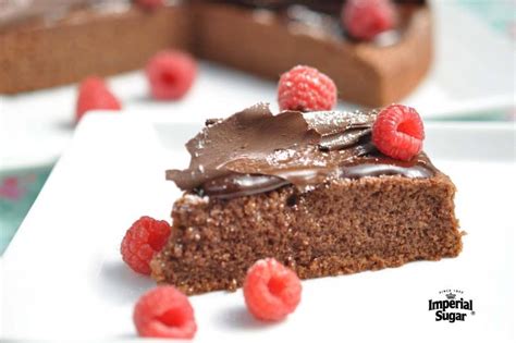 chocolate-almond-cake-topped-with-chocolate-ganache image