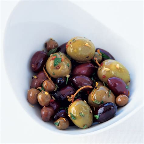 herb-roasted-olives-recipe-sally-sampson-food image